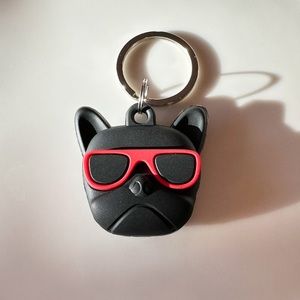 Brand new cute French bulldog airtag keychain Airtag holder